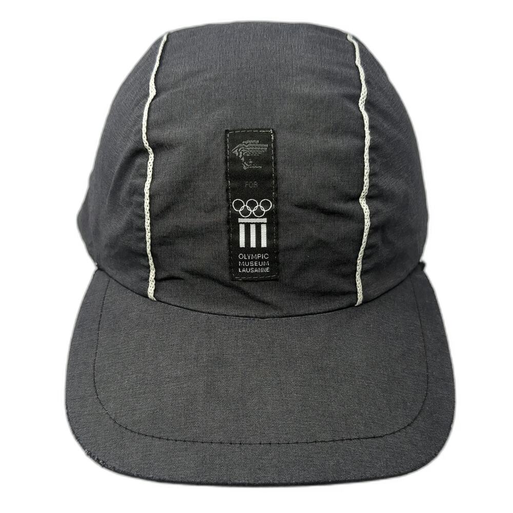 Versace Baseball Cap Gray One Size Olympic Museum Lausanne Medusa Strapback Hat